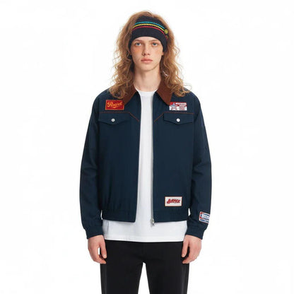 Campus style embroidered jacket for men and women | MuddyStock Originals