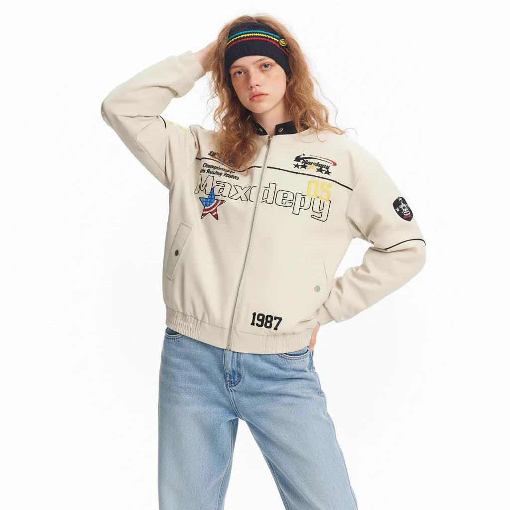 Embroidered racing jacket for men and women | MuddyStock Originals