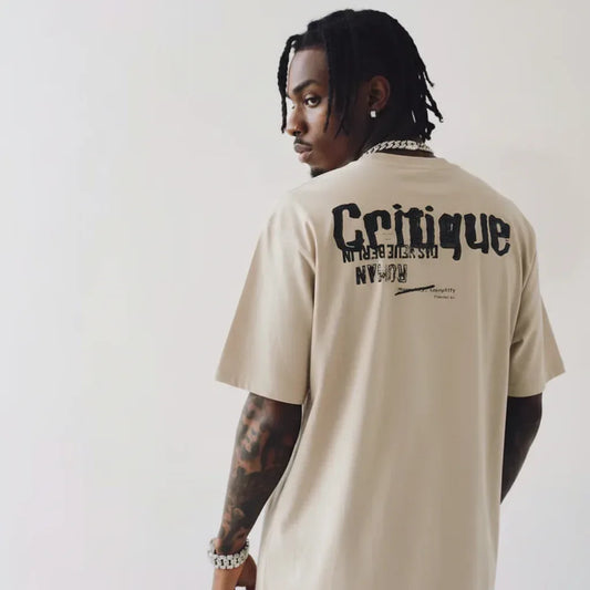 Distressed Abstract Pattern Printed Short-sleeved T-shirt For Men And Women MuddyStock