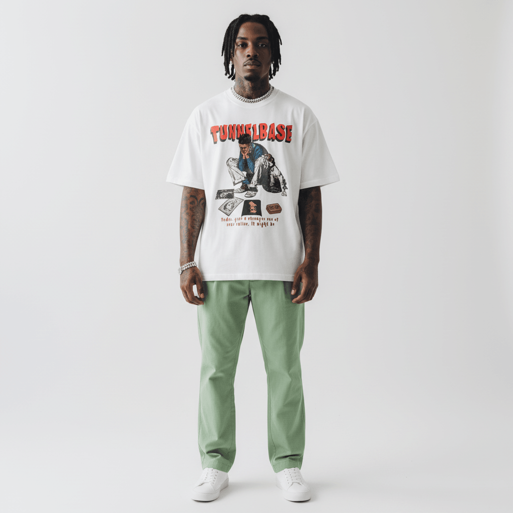 Fashion Printed Casual Short Sleeve Men