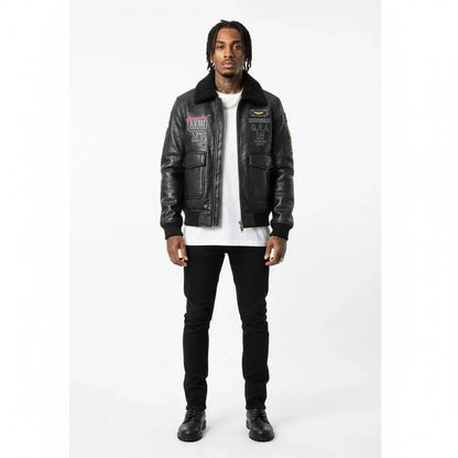 Fleece-lined Thickened Suede Fabric Jacket For Men
