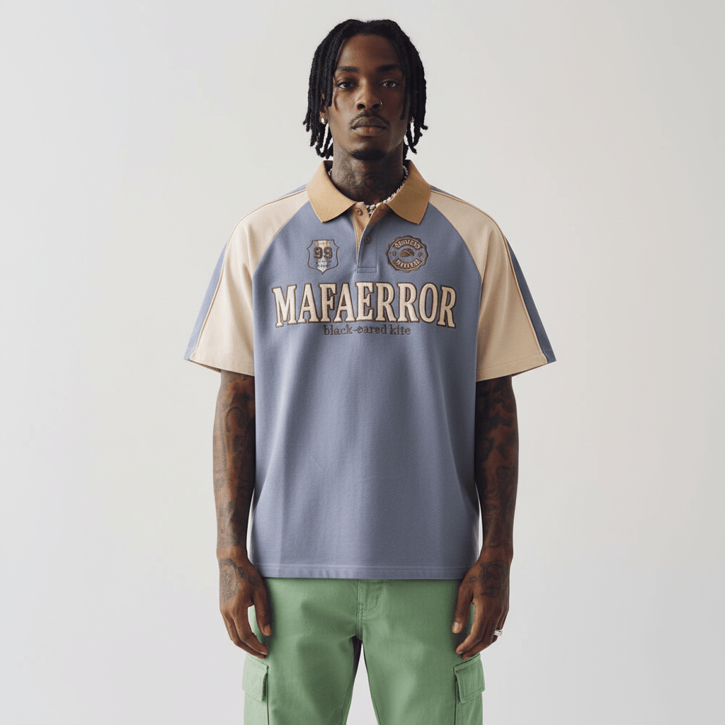 Polo Shirt Men's Stitching Short Sleeve