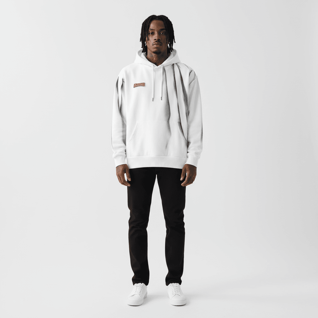 Spray Painting Dirty Hooded Loose Sweater Men