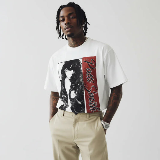 High Street Style Character Letter Print Short Sleeve T-Shirt For Men And Women |MuddyStock Originals eprolo