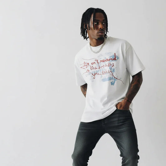 Retro Washed Vintage Face Letter Print Short Sleeve T-Shirt For Men | MuddyStock Originals eprolo