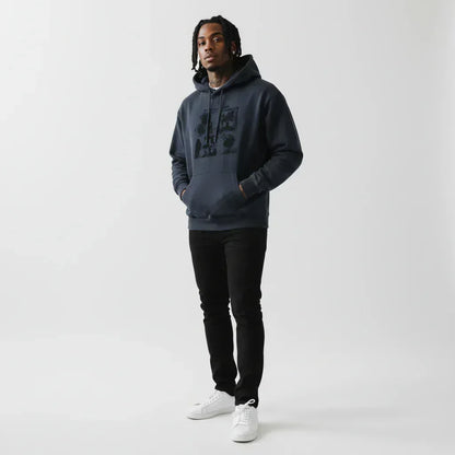 Street Style Printed Vintage Look Wide Fit Men's Hoodie | MuddyStock Originals eprolo