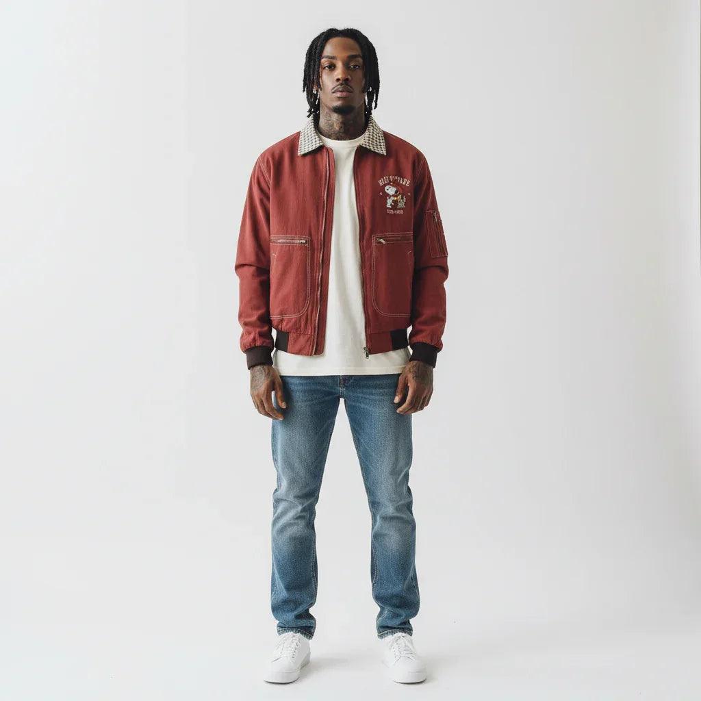 Retro Patchwork Embroidered Jacket For Men | MuddyStock Originals