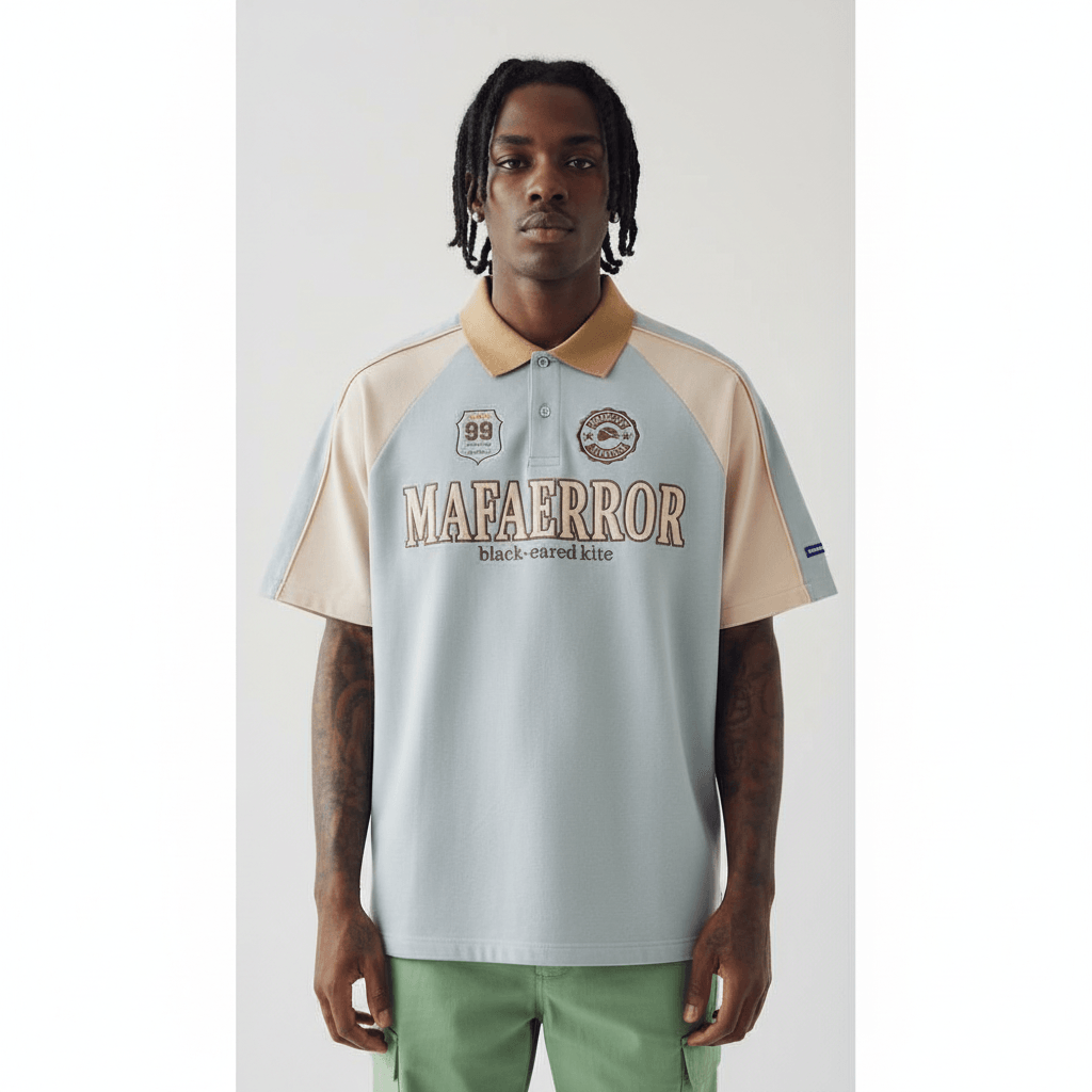 Polo Shirt Men's Stitching Short Sleeve