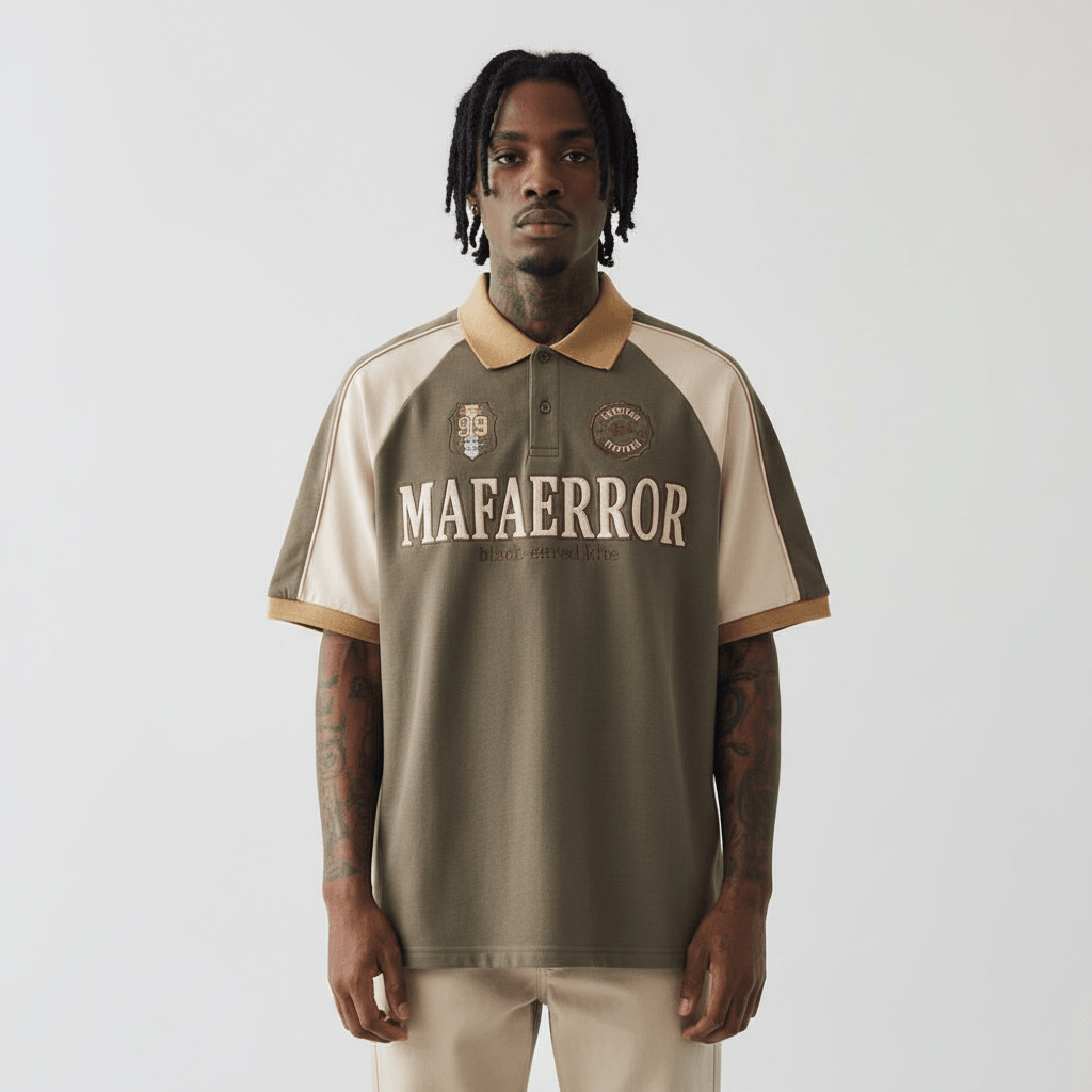 Polo Shirt Men's Stitching Short Sleeve
