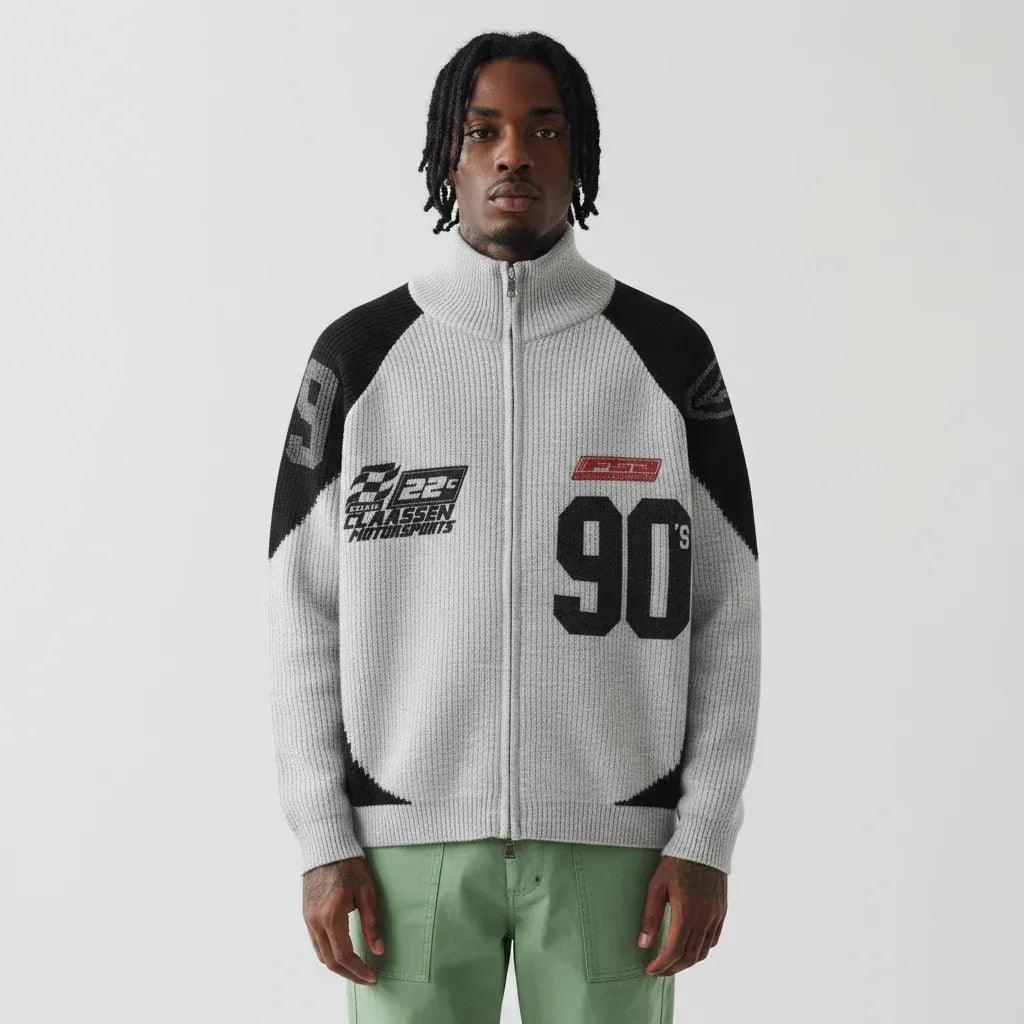 Color blocked zipper sweater jacket for men and women | MuddyStock Originals