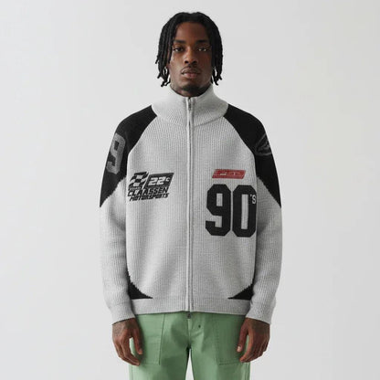 Color blocked zipper sweater jacket for men and women | MuddyStock Originals