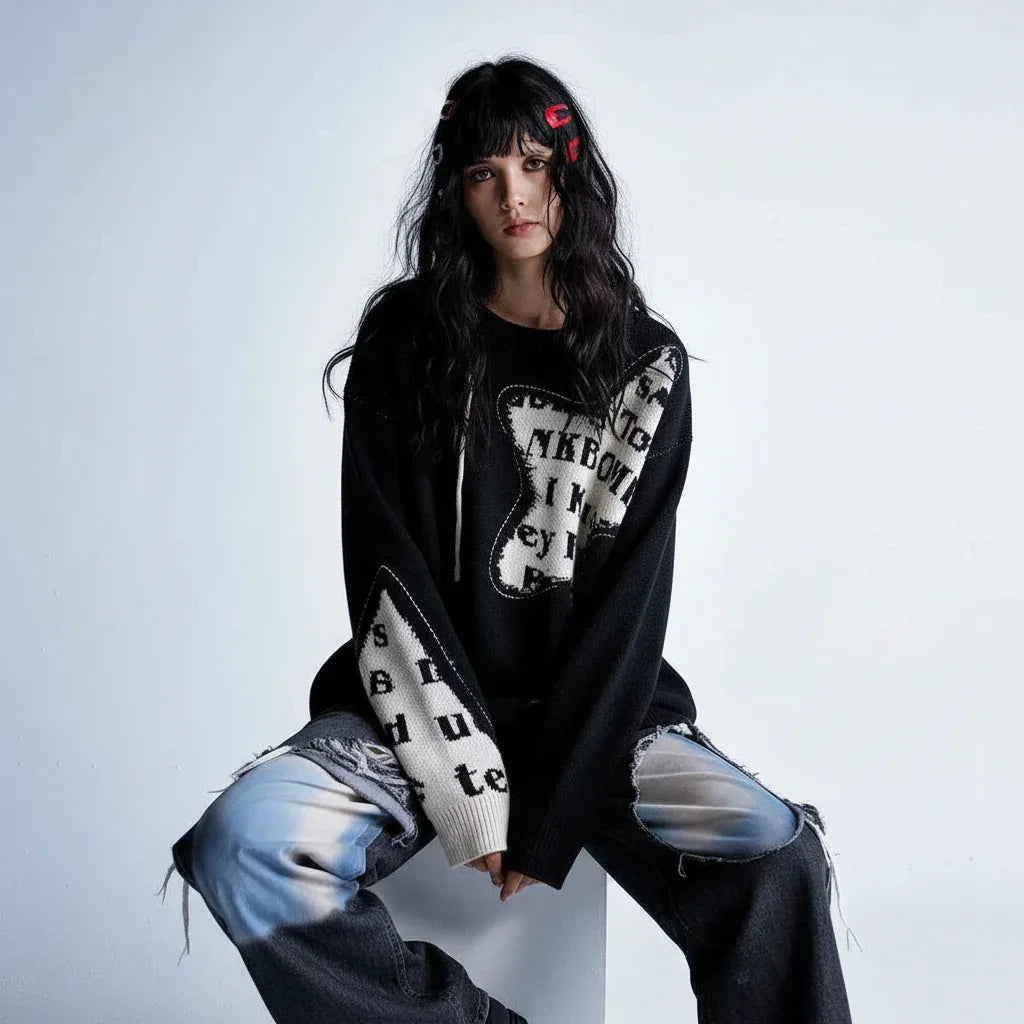 Fake two piece sweater for women | MuddyStock Originals MuddyStock