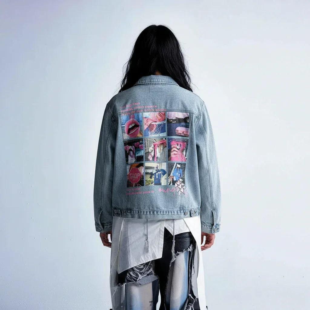 Printed Plaid Jacket For Women