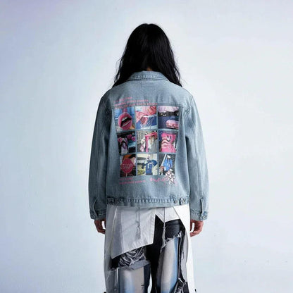 Printed Plaid Jacket For Women