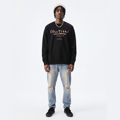 Simple letter printed long sleeved shirt for men | MuddyStock Originals eprolo