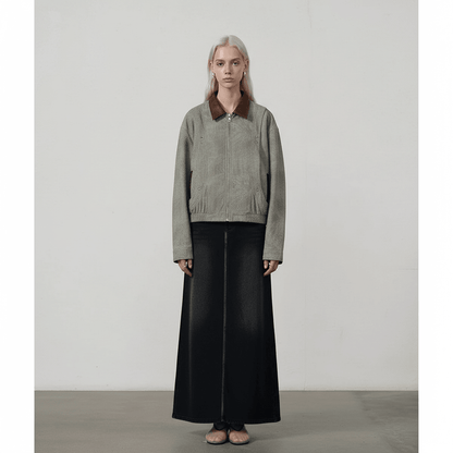 Tie-dyed Old Dark Pattern Baggy Coat For Women All Products