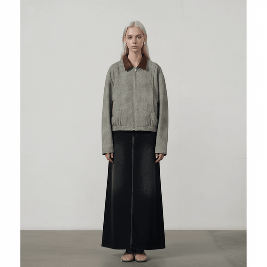 Tie-dyed Old Dark Pattern Baggy Coat For Women All Products