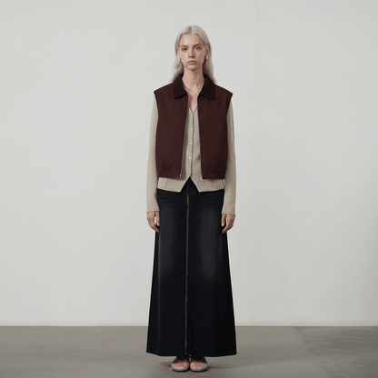 Corduroy collar vest for women | MuddyStock Originals