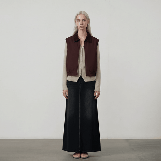 Corduroy collar vest for women | MuddyStock Originals