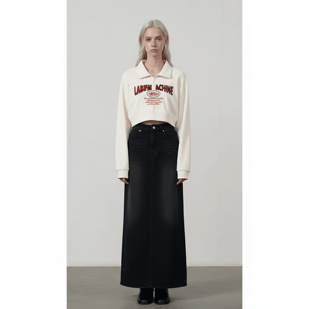 Polo Neck Cropped Hoodie For Women | MuddyStock Originals