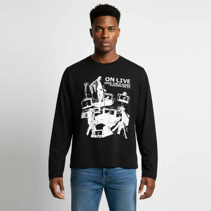 Street Style Unique Pattern Casual Loose Long Sleeve T-Shirt For Men And Women | MuddyStock Originals eprolo