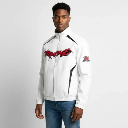 Locomotive Style PU Jacket For Men And Women