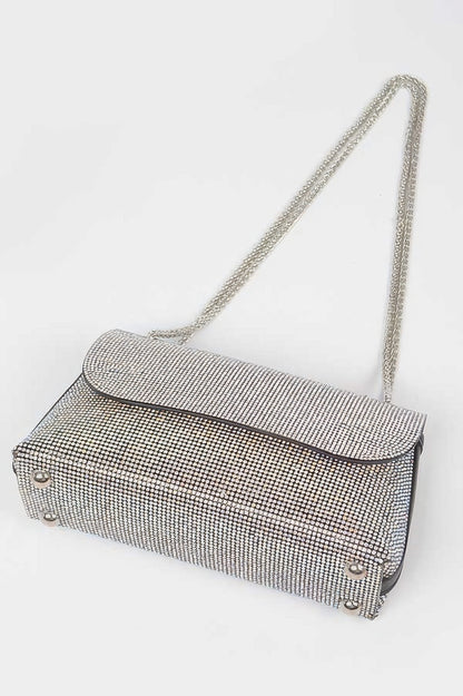Rhinestone Party Shoulder Bag For Women Ab