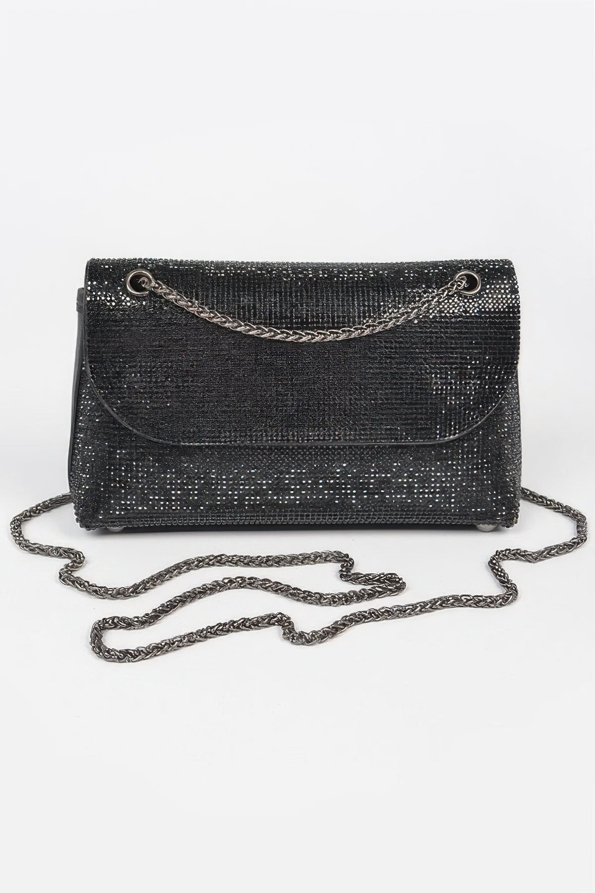 Rhinestone Party Shoulder Bag For Women Black