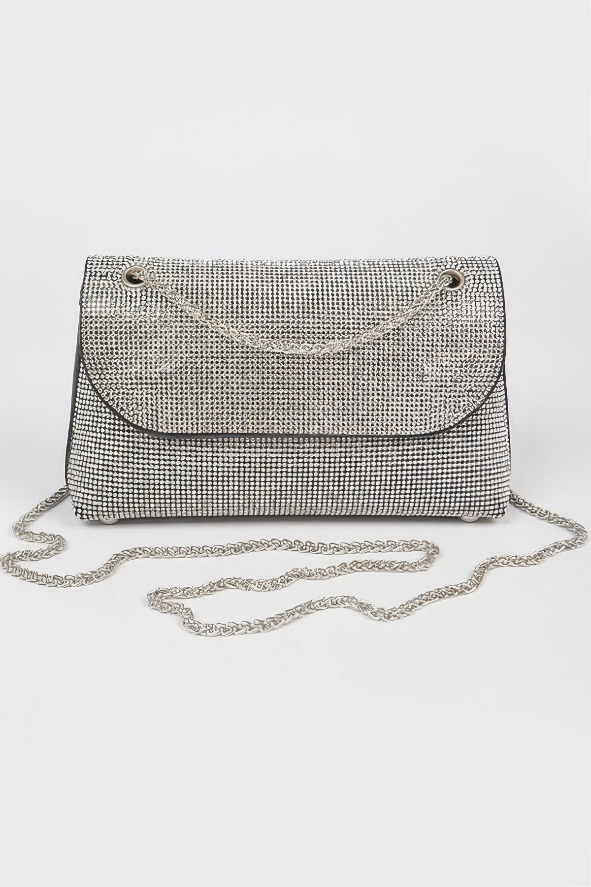 Rhinestone Party Shoulder Bag For Women Clear