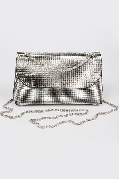 Rhinestone Party Shoulder Bag For Women Clear