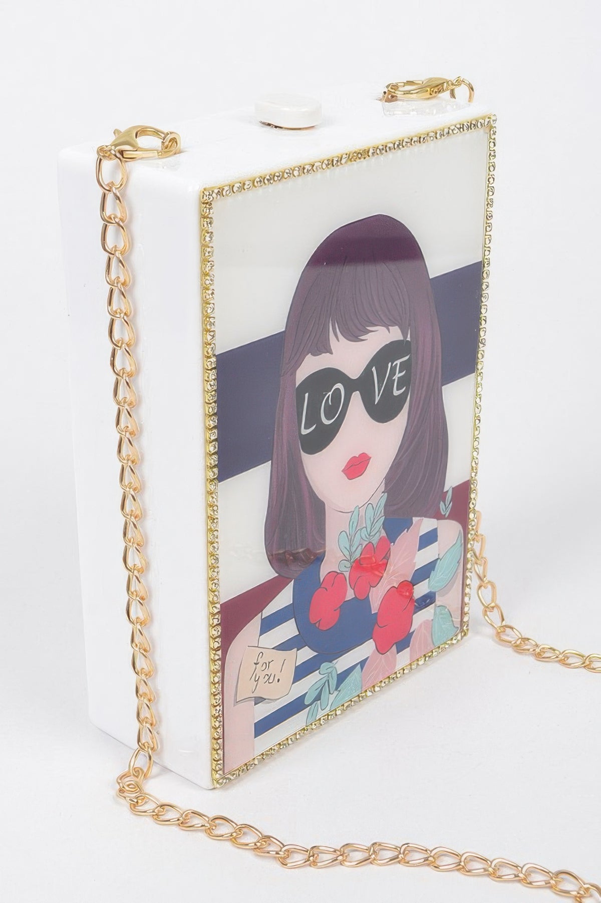 Acrylic Box Clutch For Women