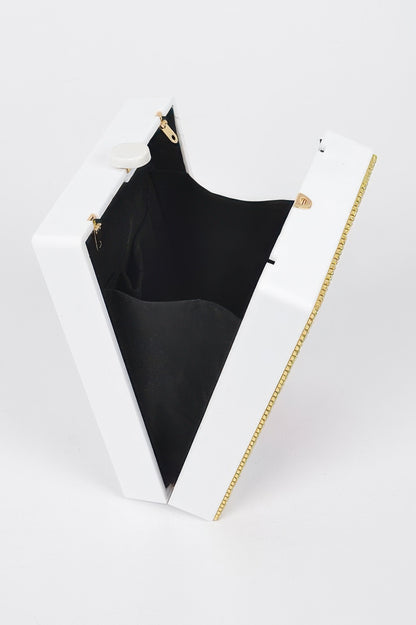 Acrylic Box Clutch For Women