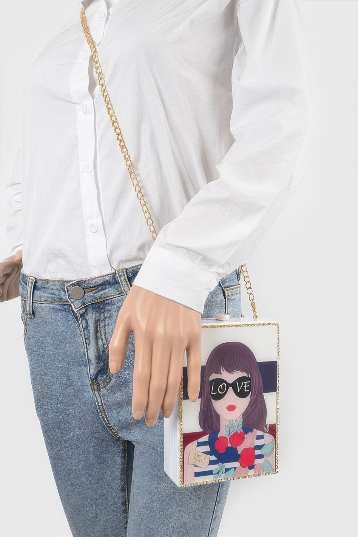Acrylic Box Clutch For Women