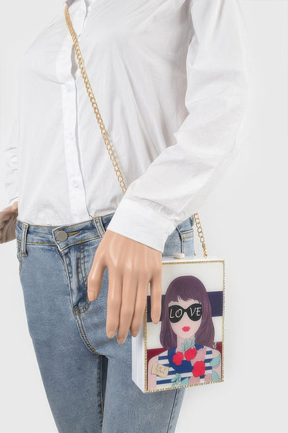 Acrylic Box Clutch For Women