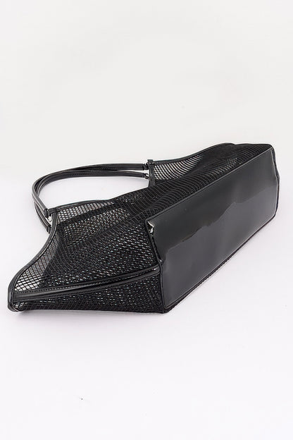 Mesh Tote Bag With Removable Liner