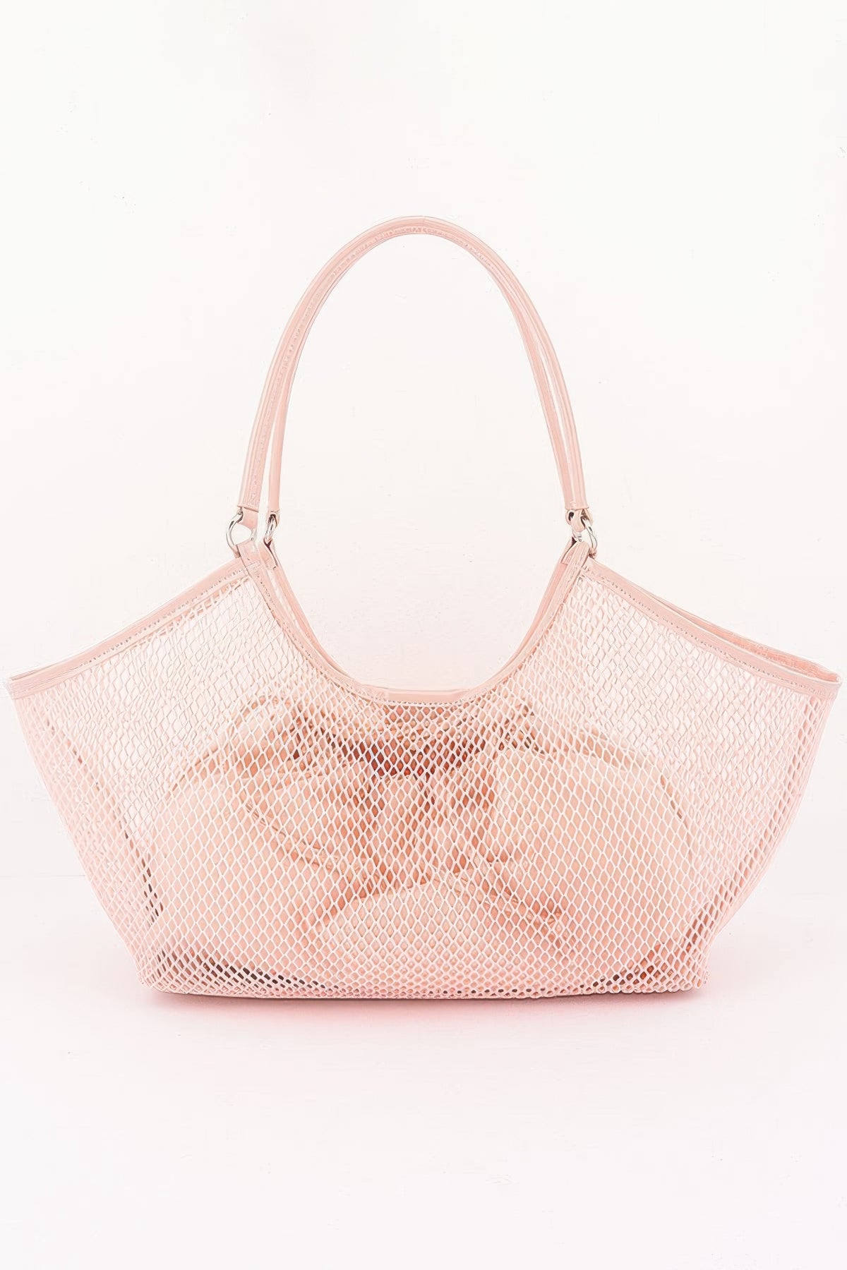 Mesh Tote Bag With Removable Liner Nude