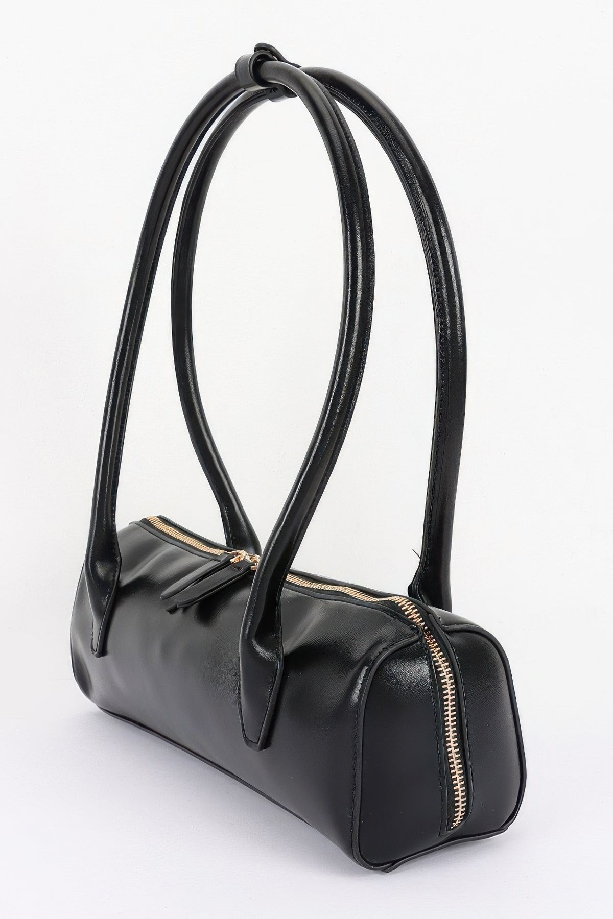 Vegan Leather Rectangular Shoulder Bag For Women
