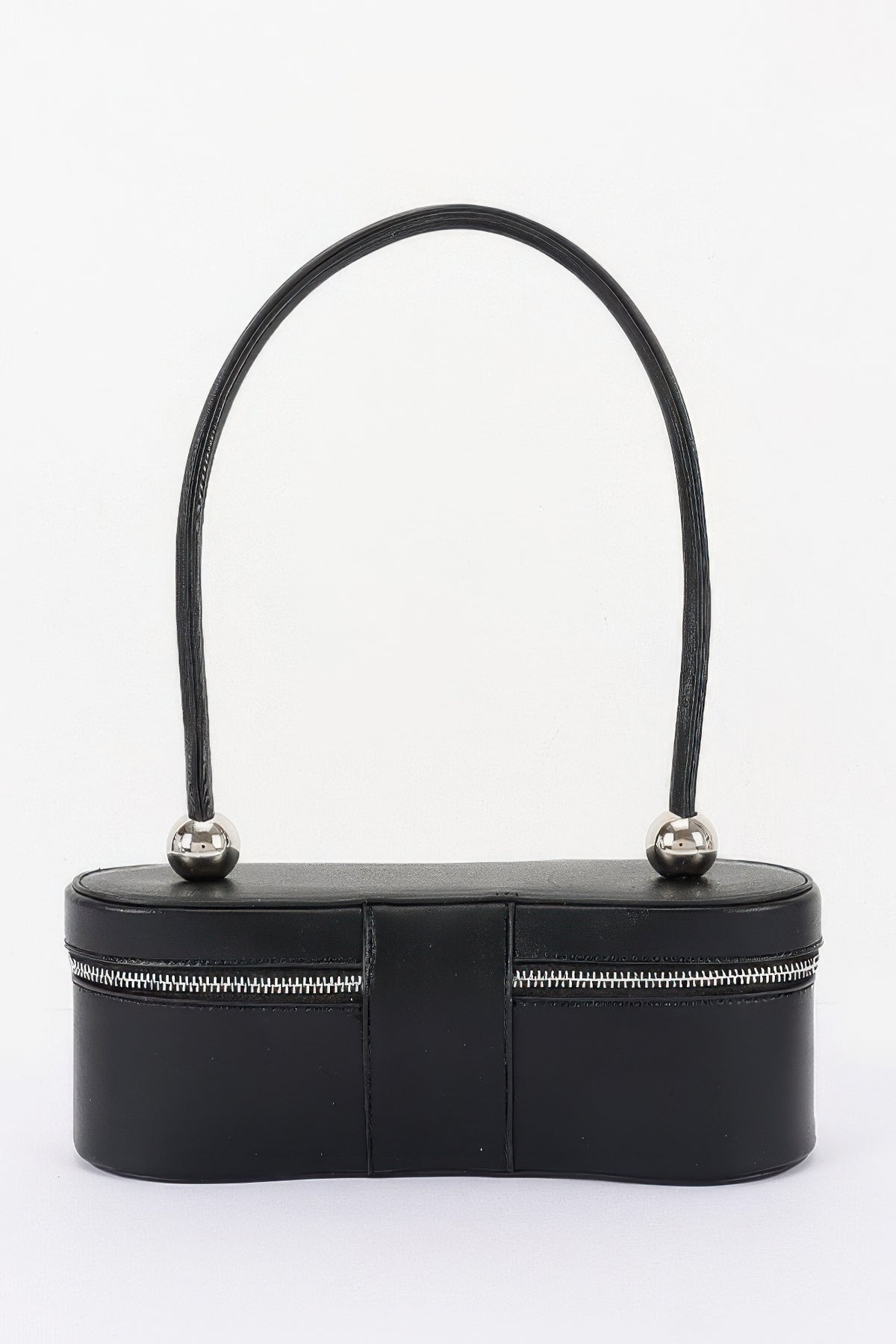 Vegan Leather Long Box Shoulder Bag For Women