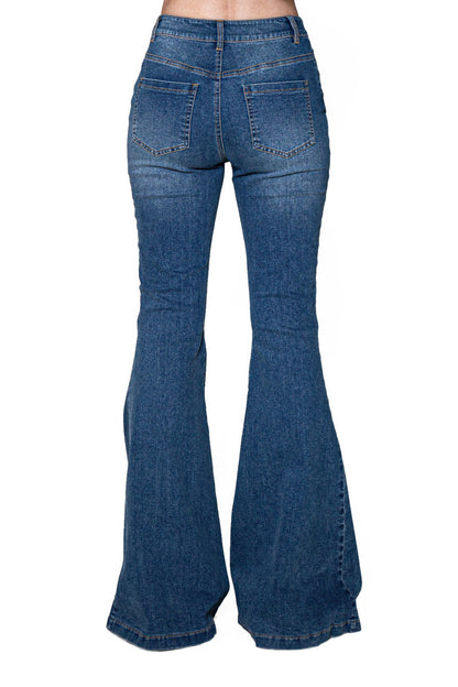 Signal Flare High-rise Panel Jeans For Women