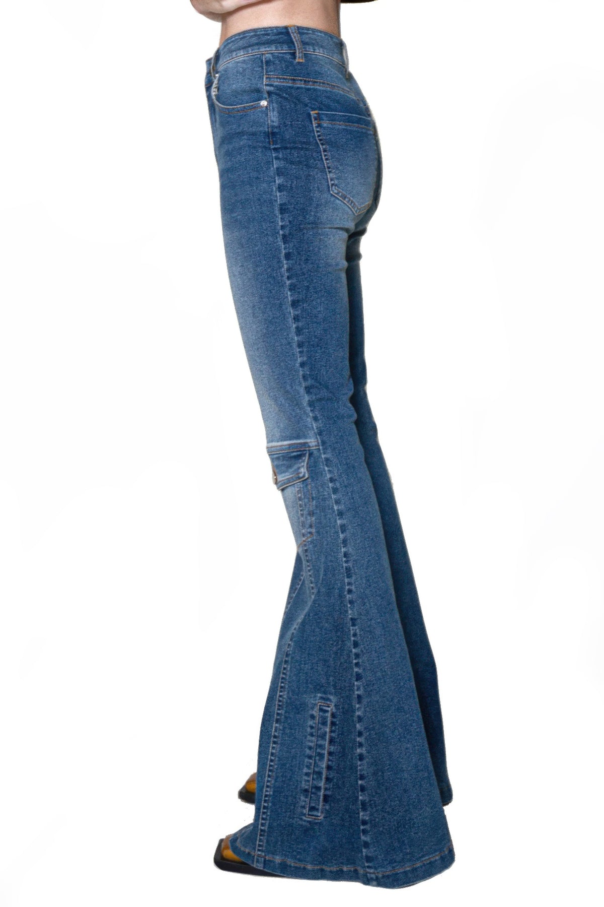 Signal Flare High-rise Panel Jeans For Women