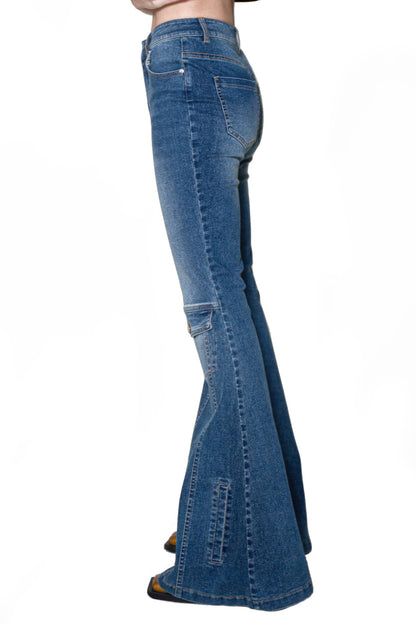 Signal Flare High-rise Panel Jeans For Women