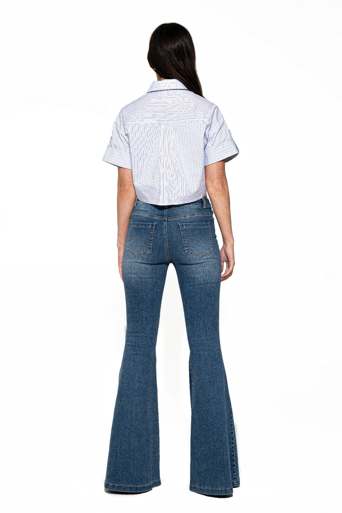 Signal Flare High-rise Panel Jeans For Women