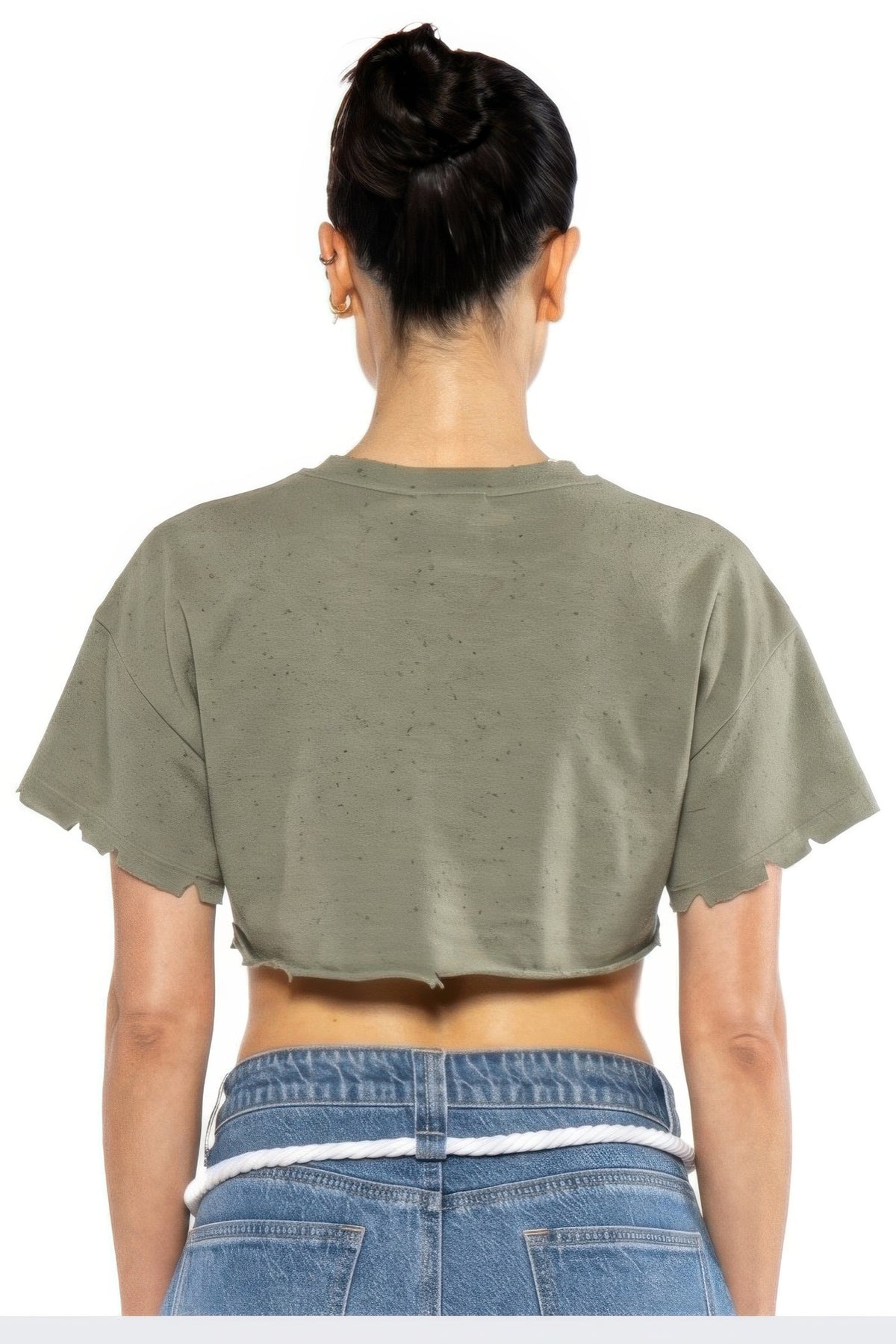 Rebel Echo Cropped Graphic Tee For Women