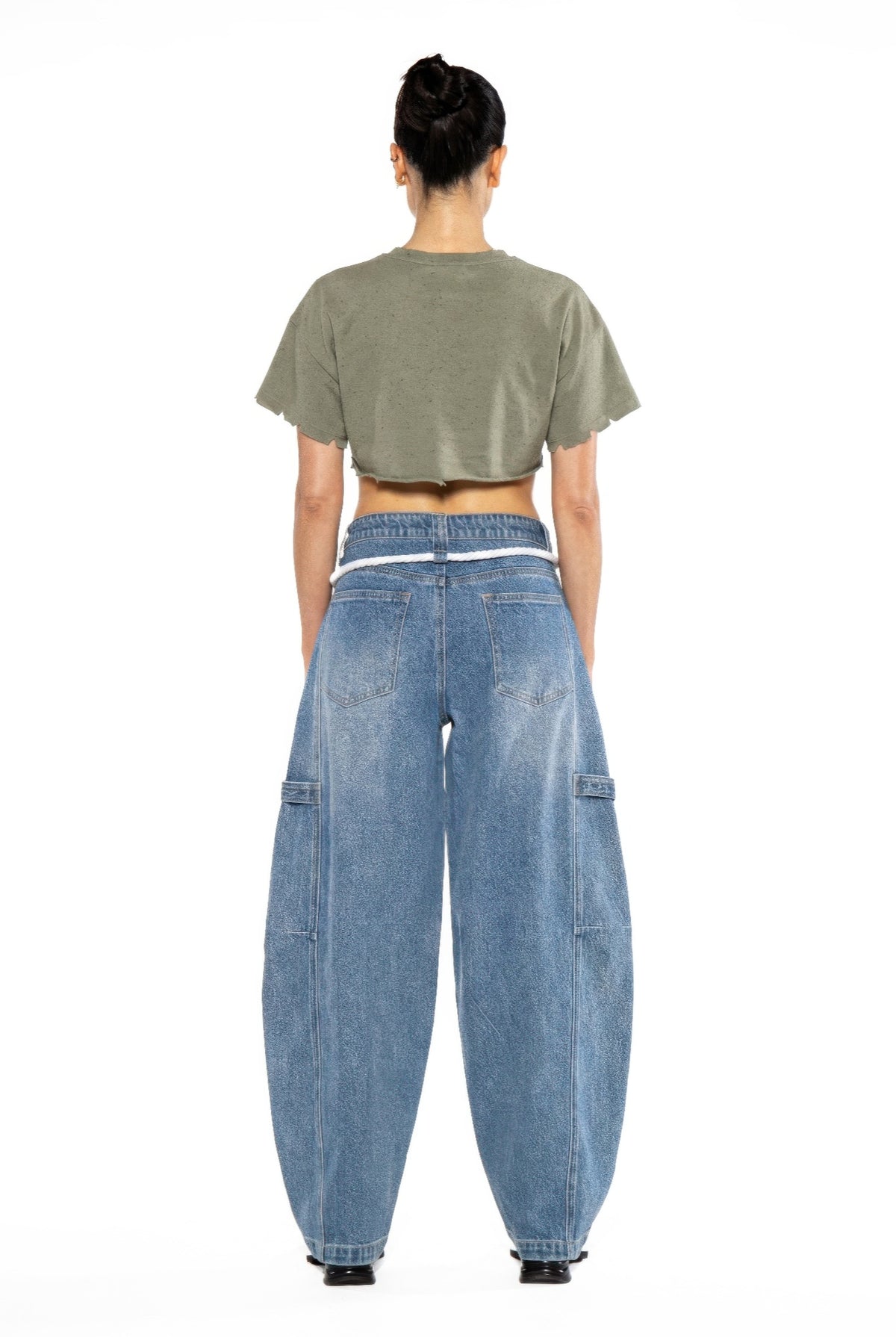 Rebel Echo Cropped Graphic Tee For Women