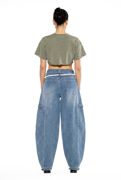 Rebel Echo Cropped Graphic Tee For Women