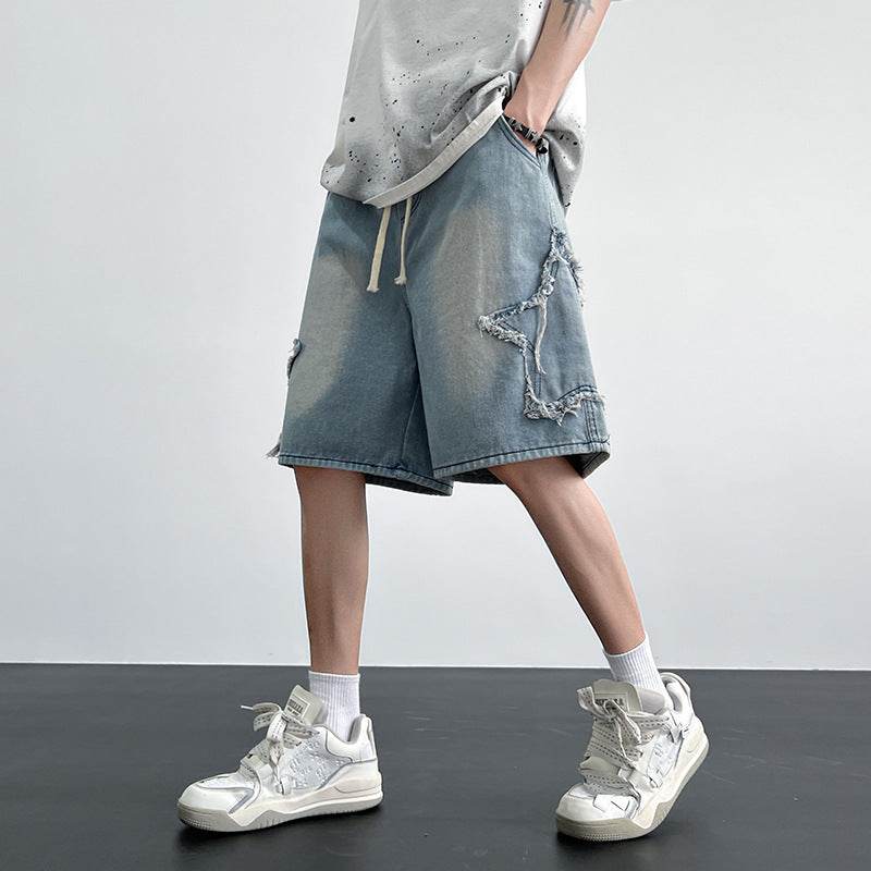 Men's Fashion All-match Straight Fifth Pants MuddyStock