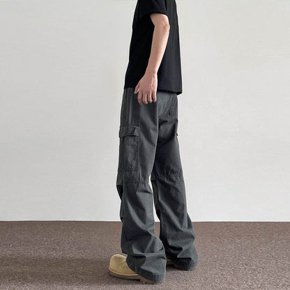 American Retro Washed Distressed Overalls Men MuddyStock