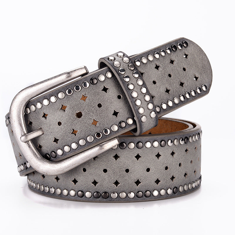Fashion Casual Belt For Women Grey