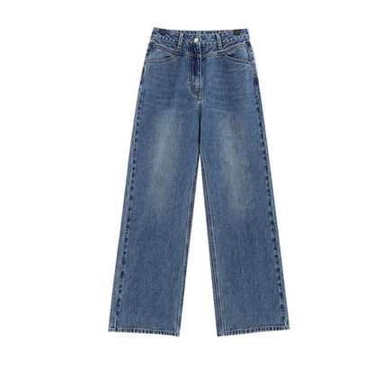 Women's Autumn Niche Loose Wide Leg Leisure Jeans MuddyStock