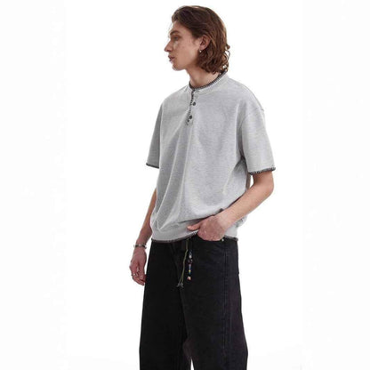 Retro Summer Zipper Short Sleeve For Men And Women